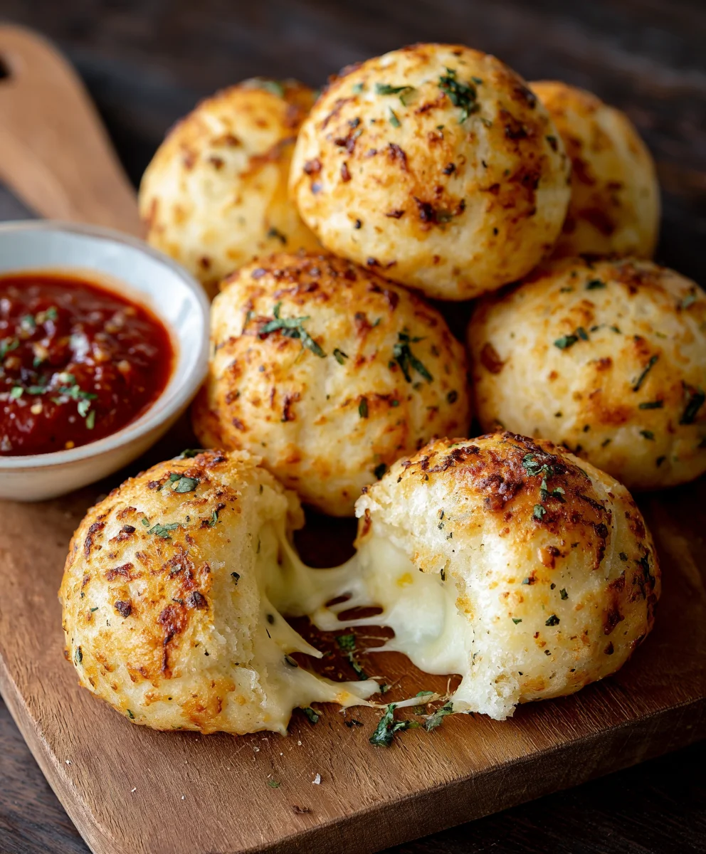 Quick & Easy Mozzarella Biscuit Bombs - Melty Cheese Perfection!