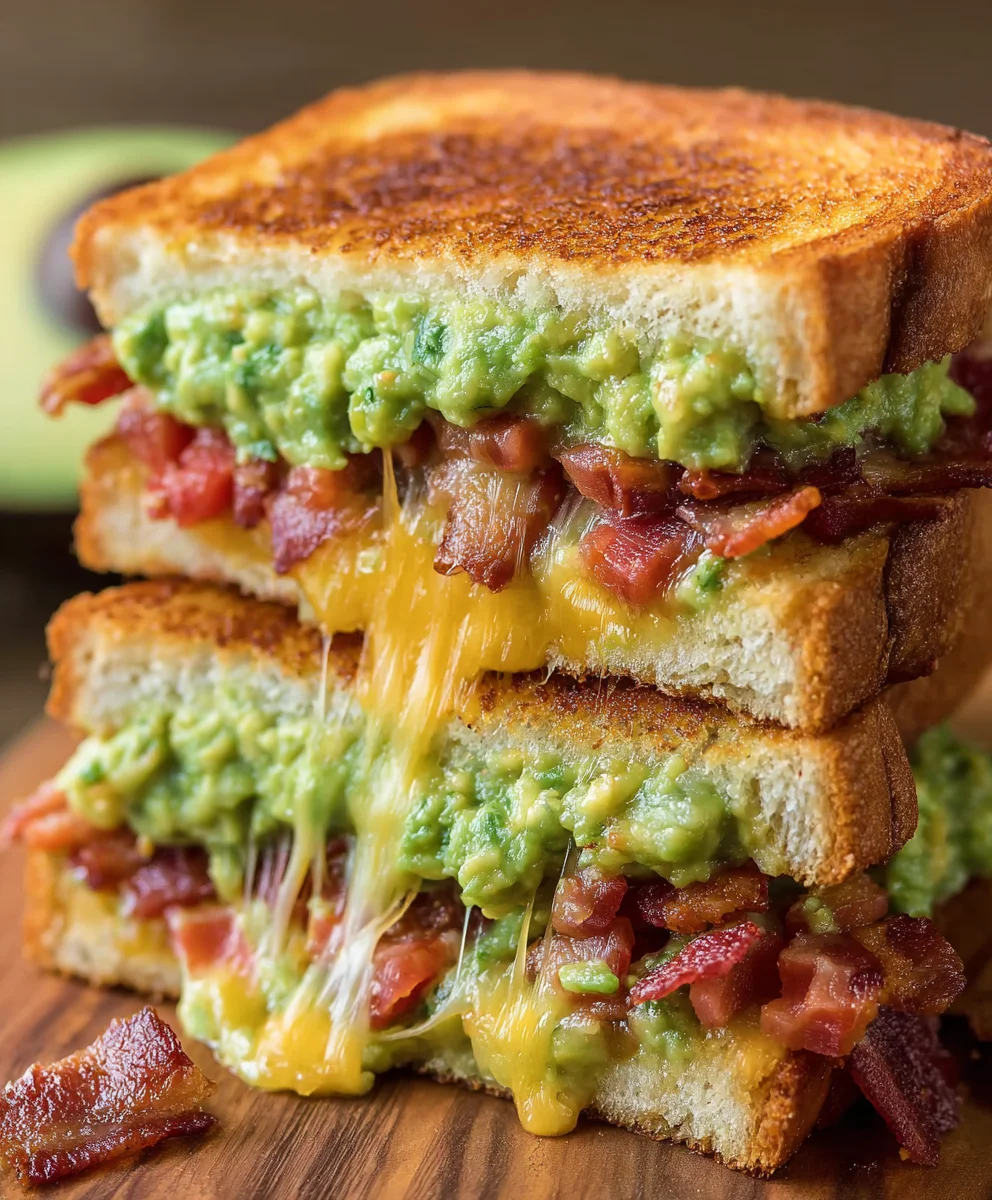 Beef Bacon Guacamole Grilled Cheese: Ultimate Comfort!
