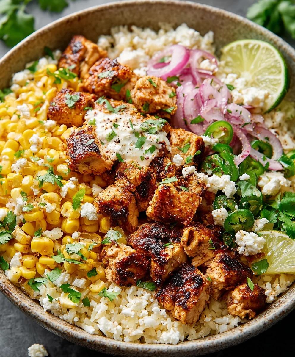 Street Corn Chicken Bowl Recipe: Flavorful & Easy Meal