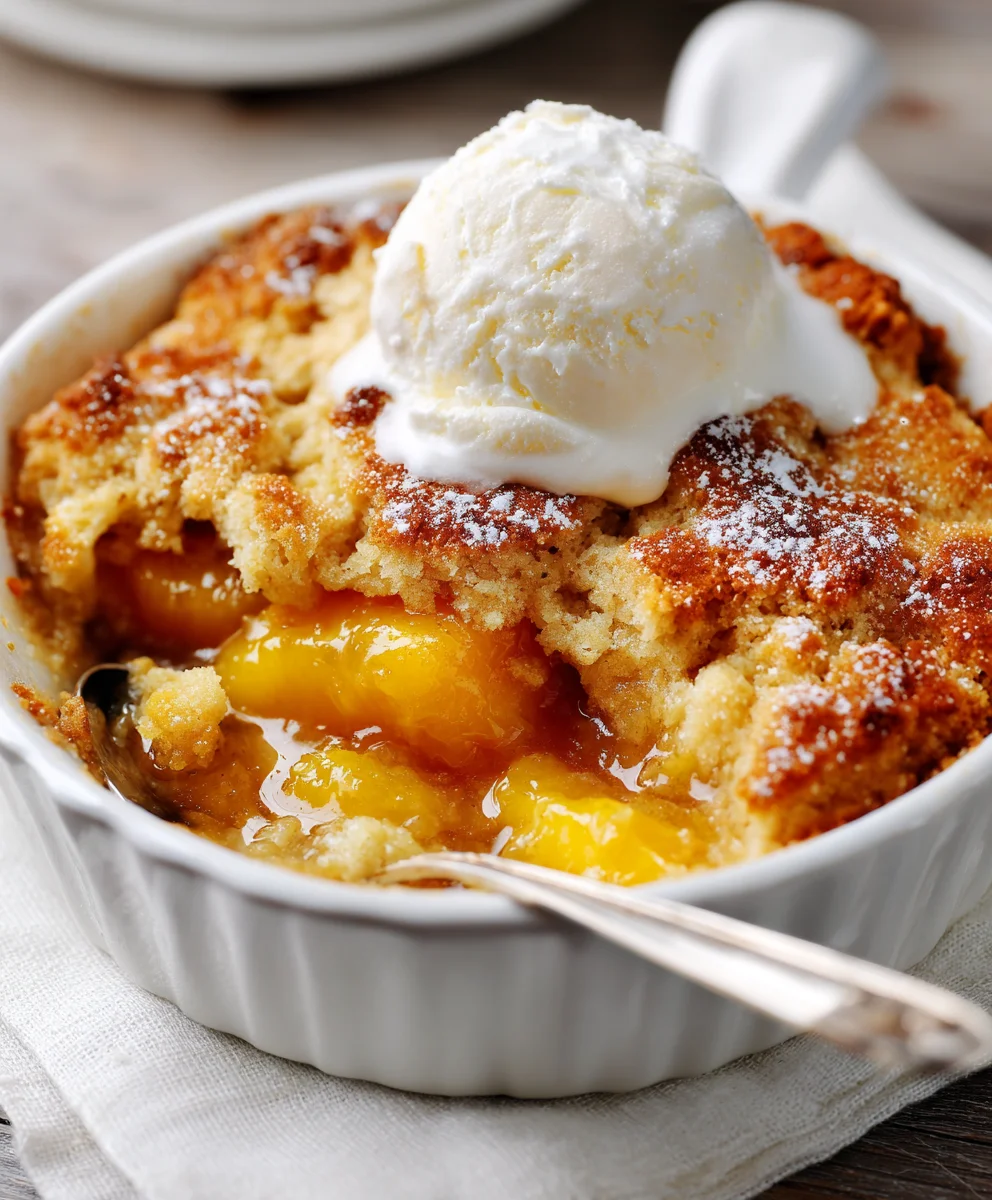 Best Easy Peach Cobbler Recipe – Quick, Delicious & Sweet