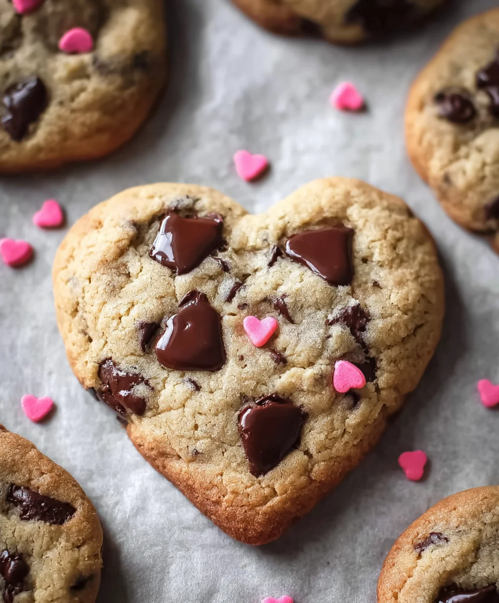 Bake Easy Heart Shaped Chocolate Chip Cookies Today!