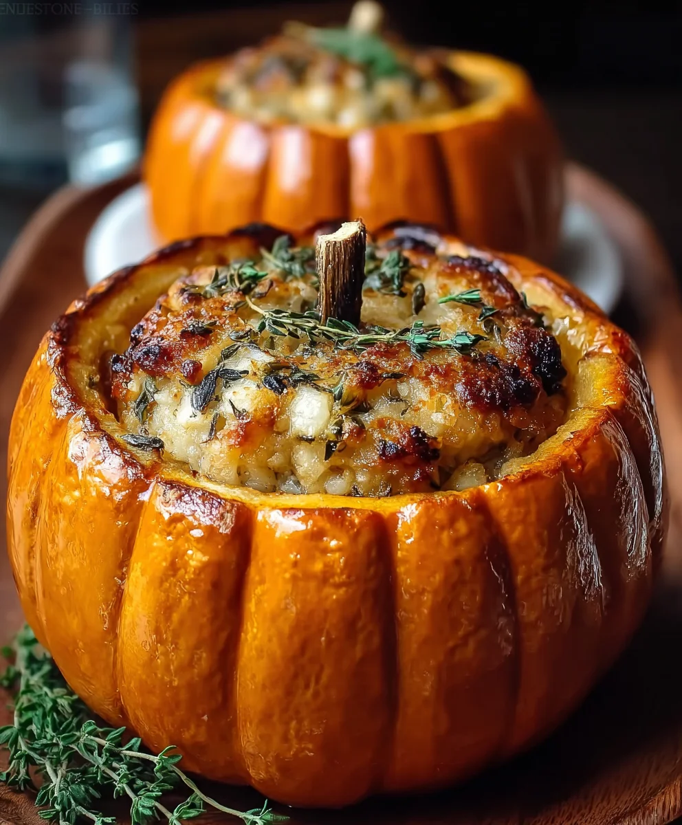 Delicious Roasted Stuffed Pumpkin Recipe for Fall