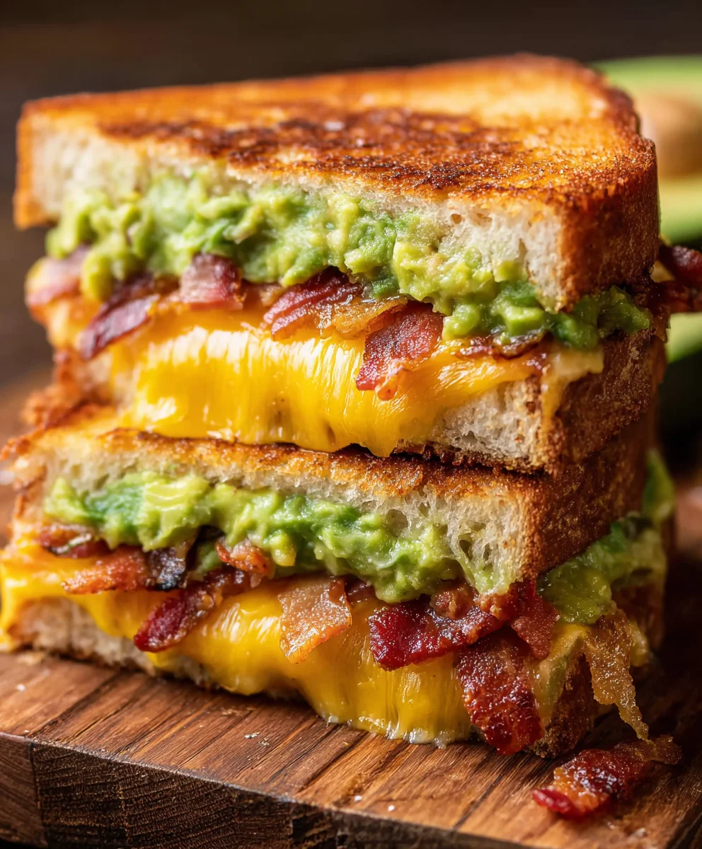 Beef Bacon Guacamole Grilled Cheese: Ultimate Comfort!