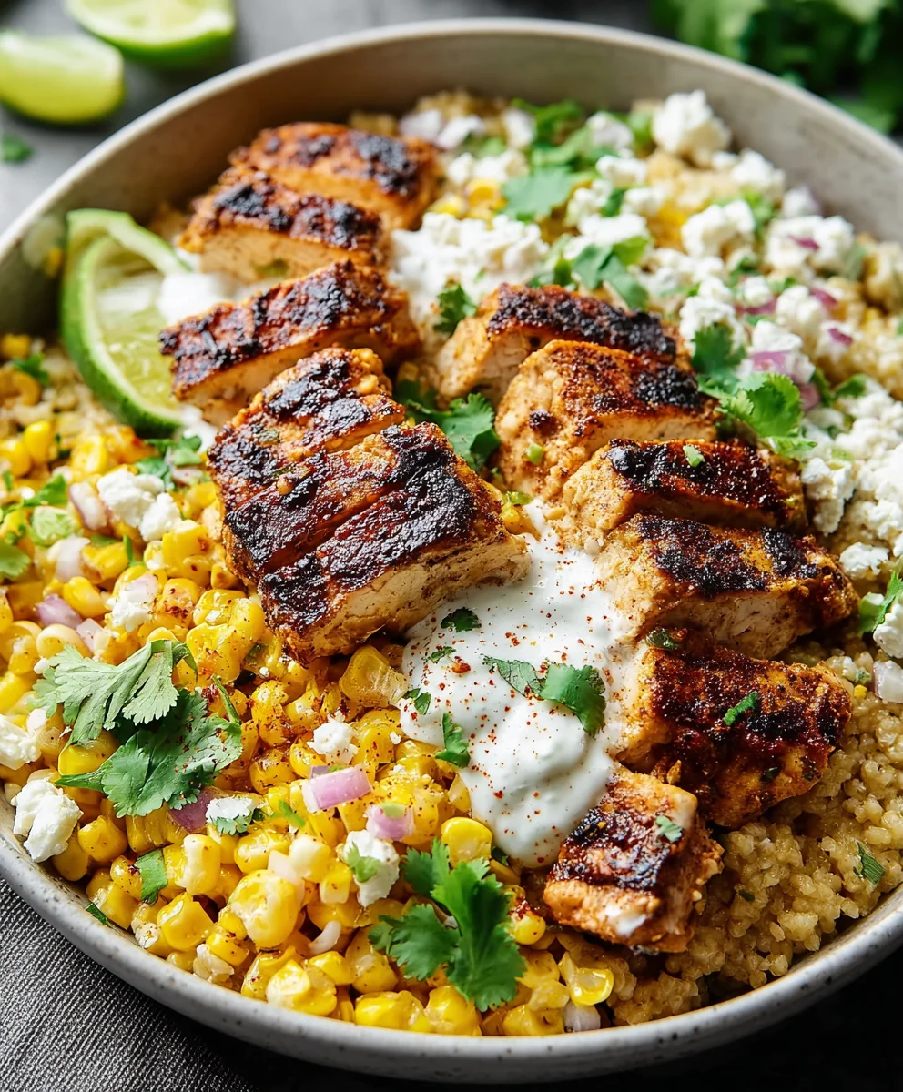 Street Corn Chicken Bowl Recipe: Flavorful & Easy Meal