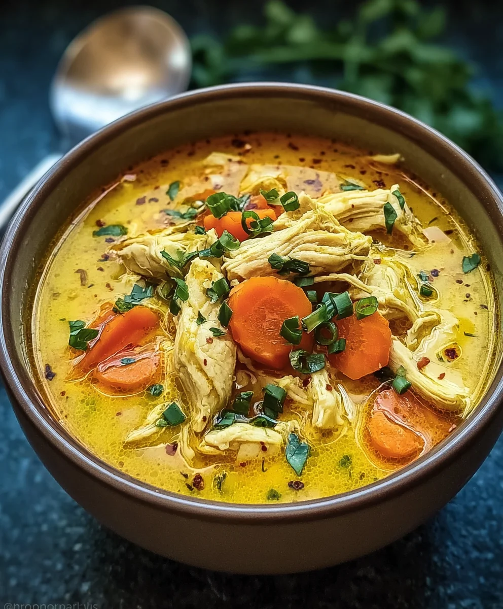 Soothing Anti-Inflammatory Turmeric Chicken Soup