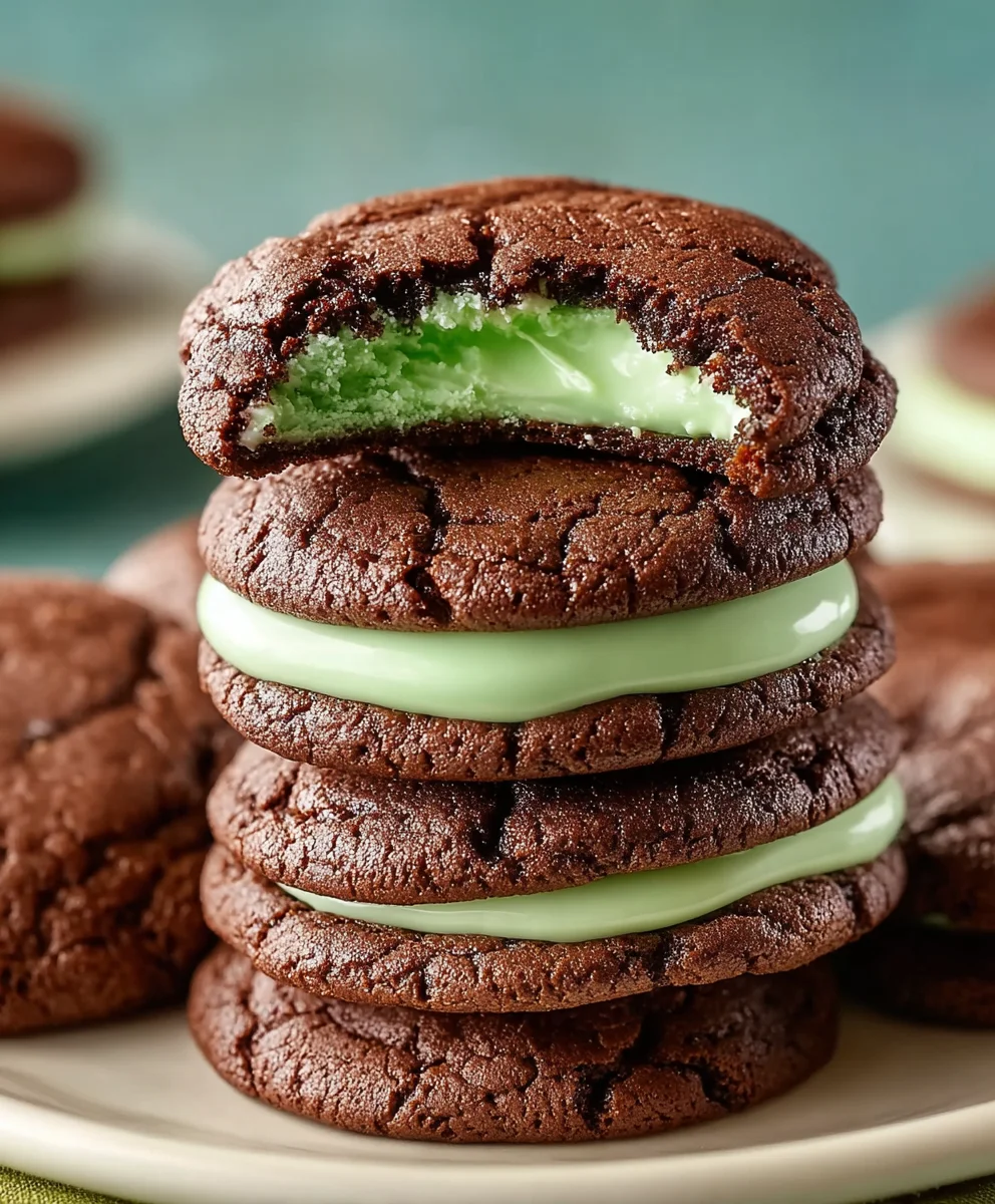 Easy Grasshopper Cake Mix Cookies: Minty Chocolate Delights