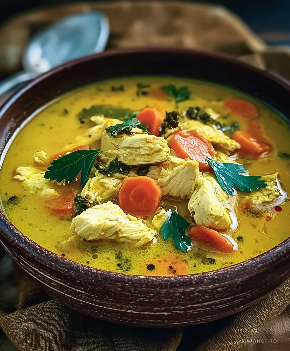 Soothing Anti-Inflammatory Turmeric Chicken Soup