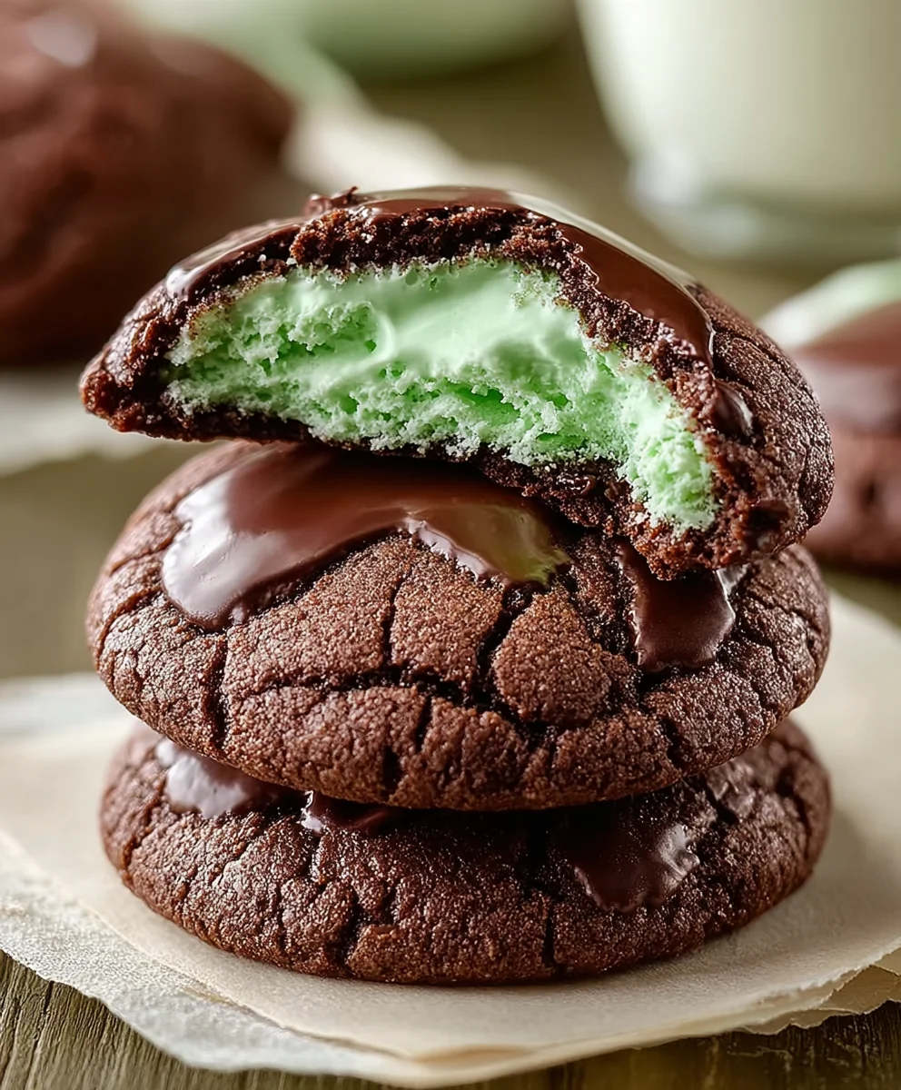 Easy Grasshopper Cake Mix Cookies: Minty Chocolate Delights
