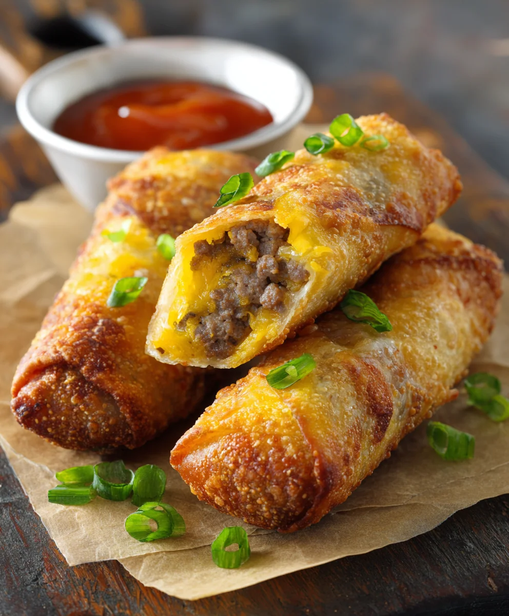 Cheeseburger Egg Rolls: The Ultimate Easy Party Appetizer