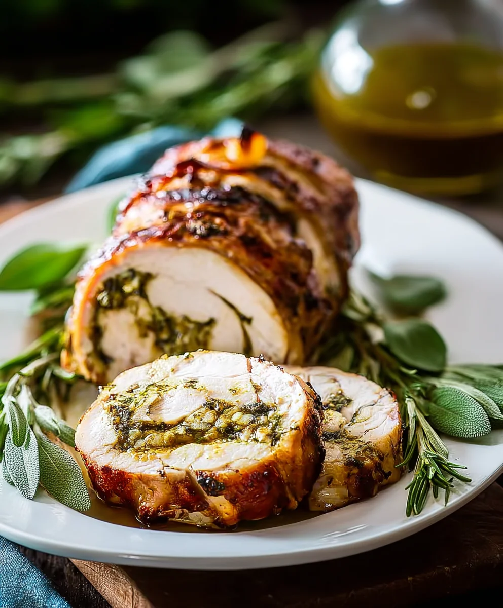Sage Rosemary Turkey Roulade Recipe - Impress Your Guests