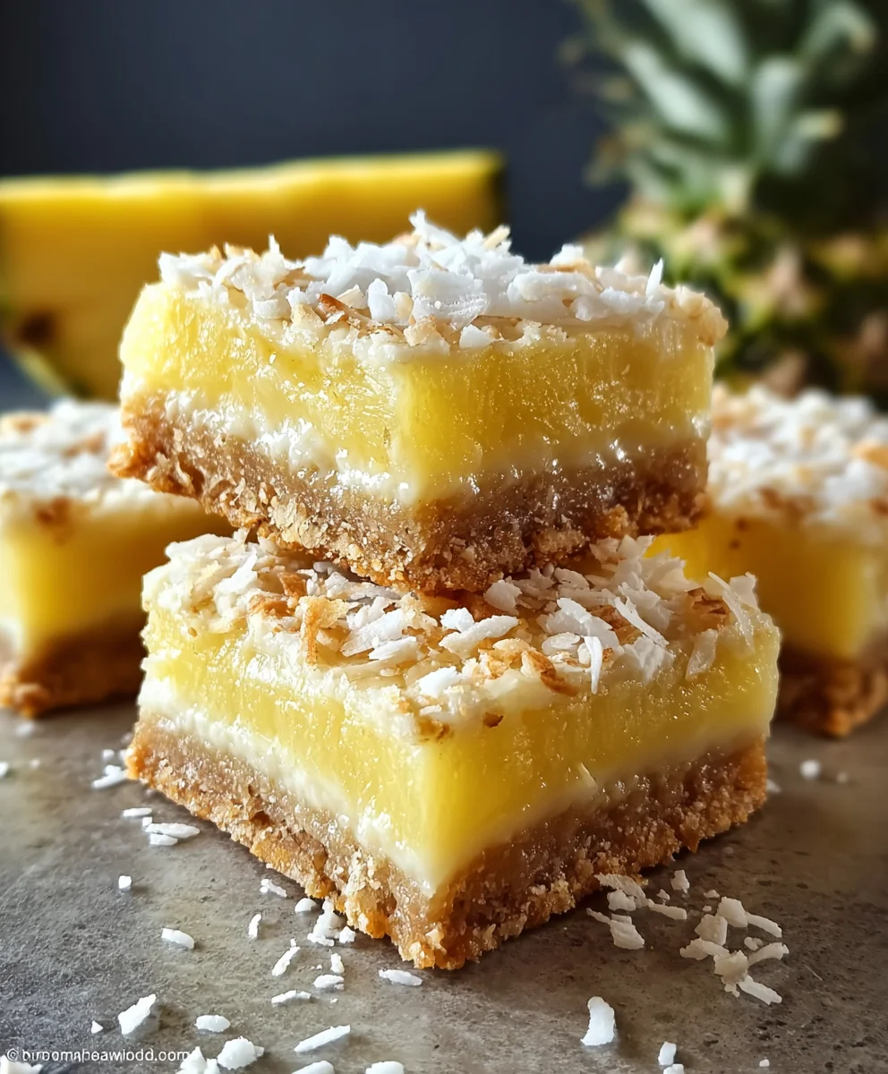 Irresistible Pineapple Coconut Bars: Your New Favorite Dessert!