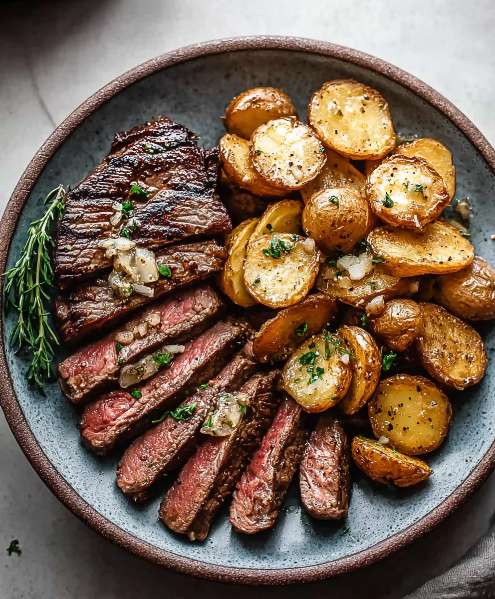 Garlic Butter Steak & Potatoes: Easy One-Pan Meal