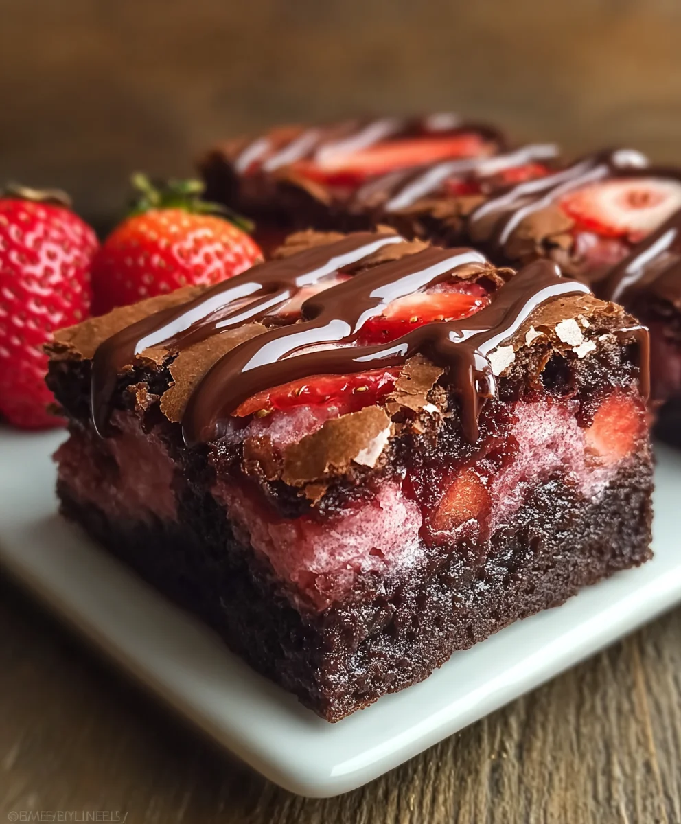 Strawberry Chocolate Brownies: The Ultimate Decadent Treat!
