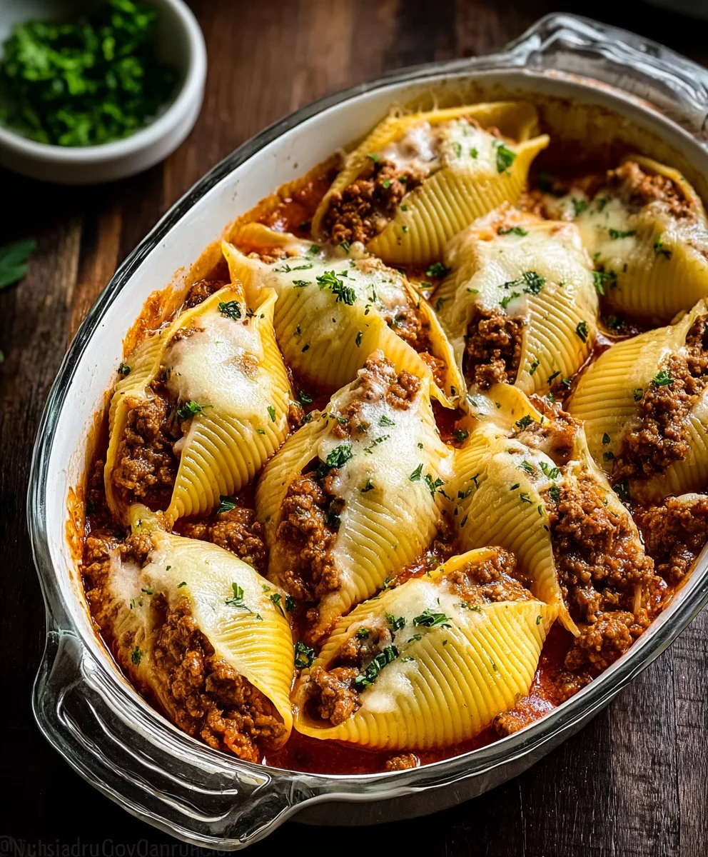 Crowd-Pleasing Creamy Ricotta Beef Stuffed Shells Pasta