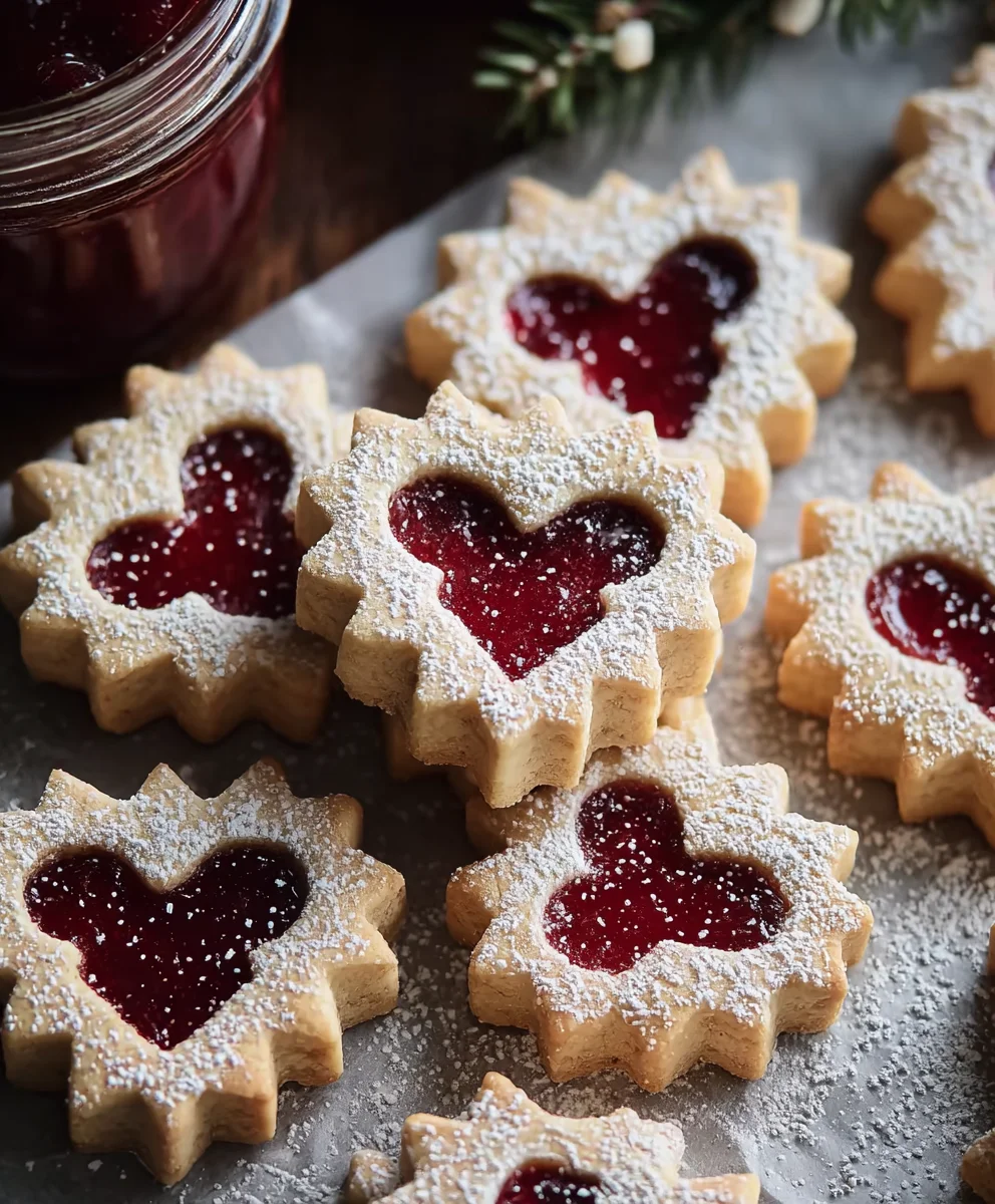 Linzer Cookies: Festive Jam-Filled Sandwich Delights