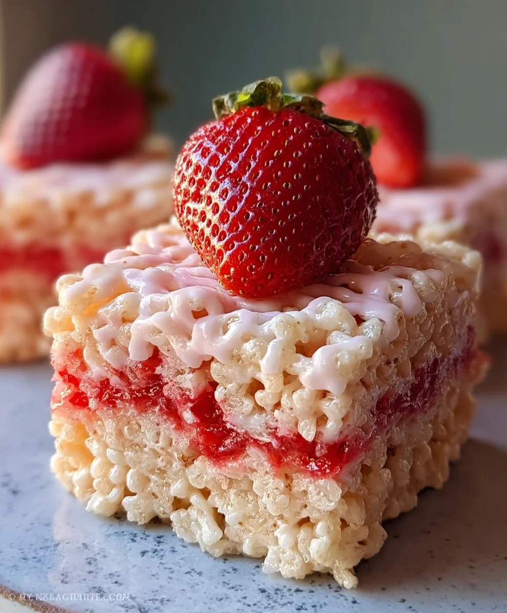 Delicious Strawberry Rice Krispie Treats Recipe: No Bake