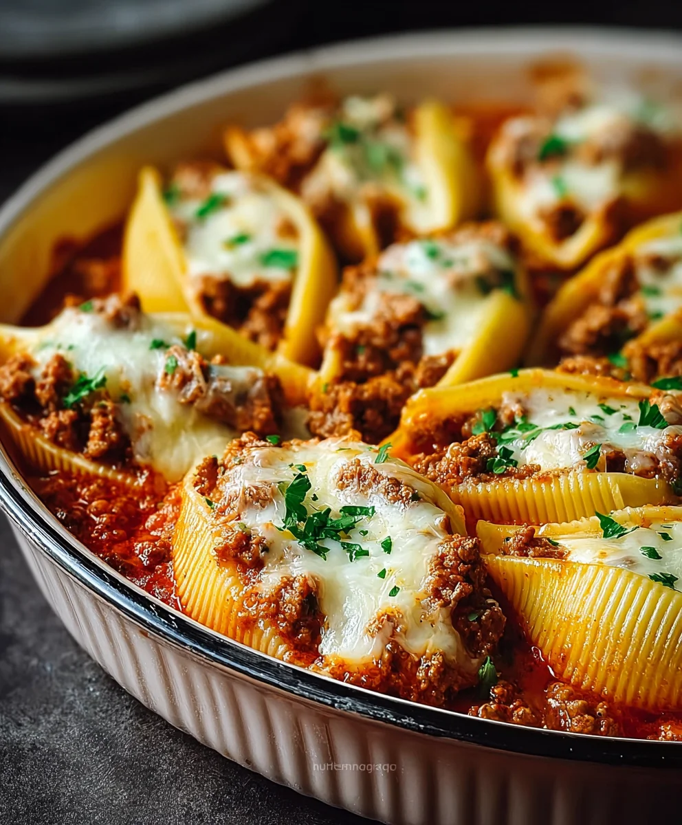 Crowd-Pleasing Creamy Ricotta Beef Stuffed Shells Pasta