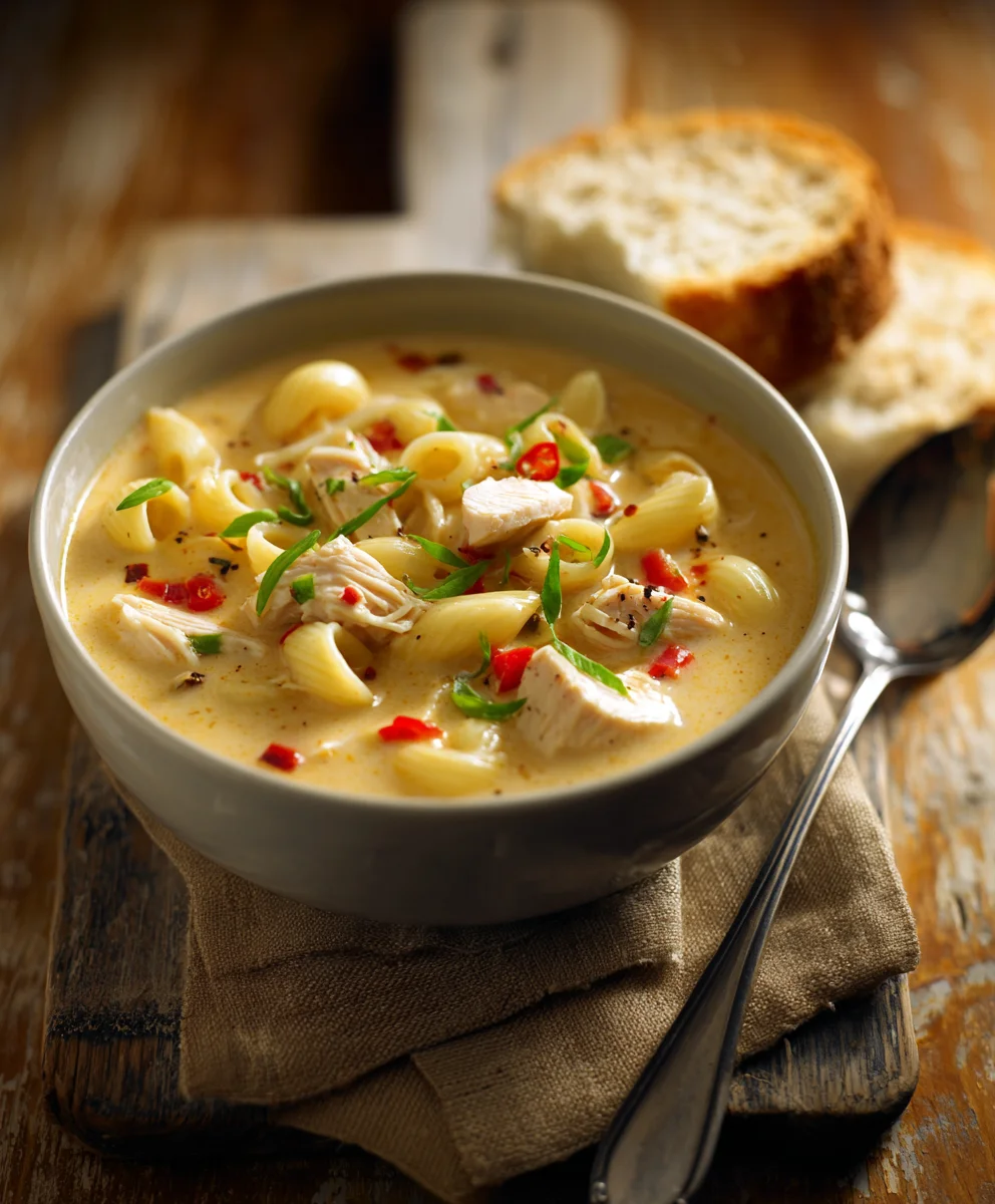 Ultimate Chicken Macaroni Cheese Soup – A Family Favorite!