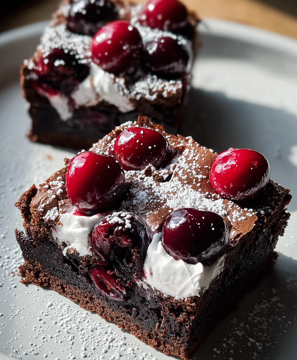 Small Batch Black Forest Brownies