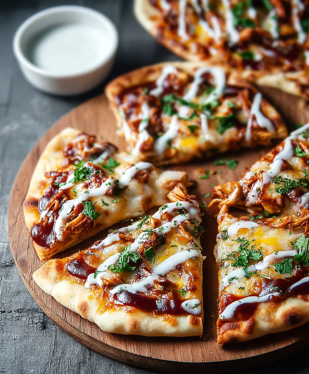 Easy BBQ Chicken Naan Pizza Recipe - Dinner in Minutes!