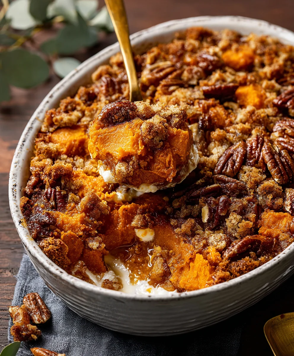 Delicious Southern Maple Sweet Potato Casserole Recipe