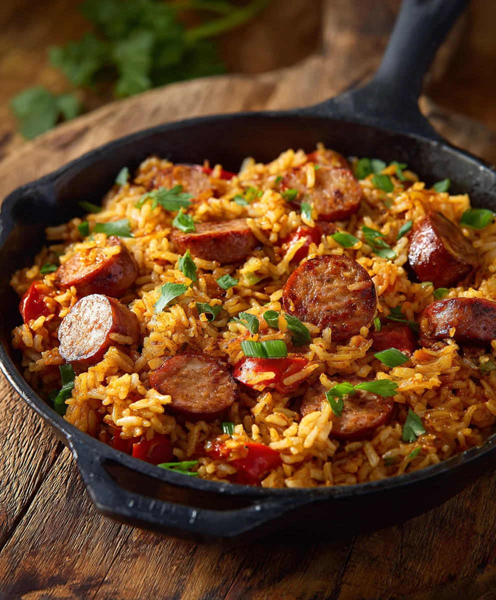Easy Cajun Beef & Rice Skillet - Flavorful One-Pan Meal!
