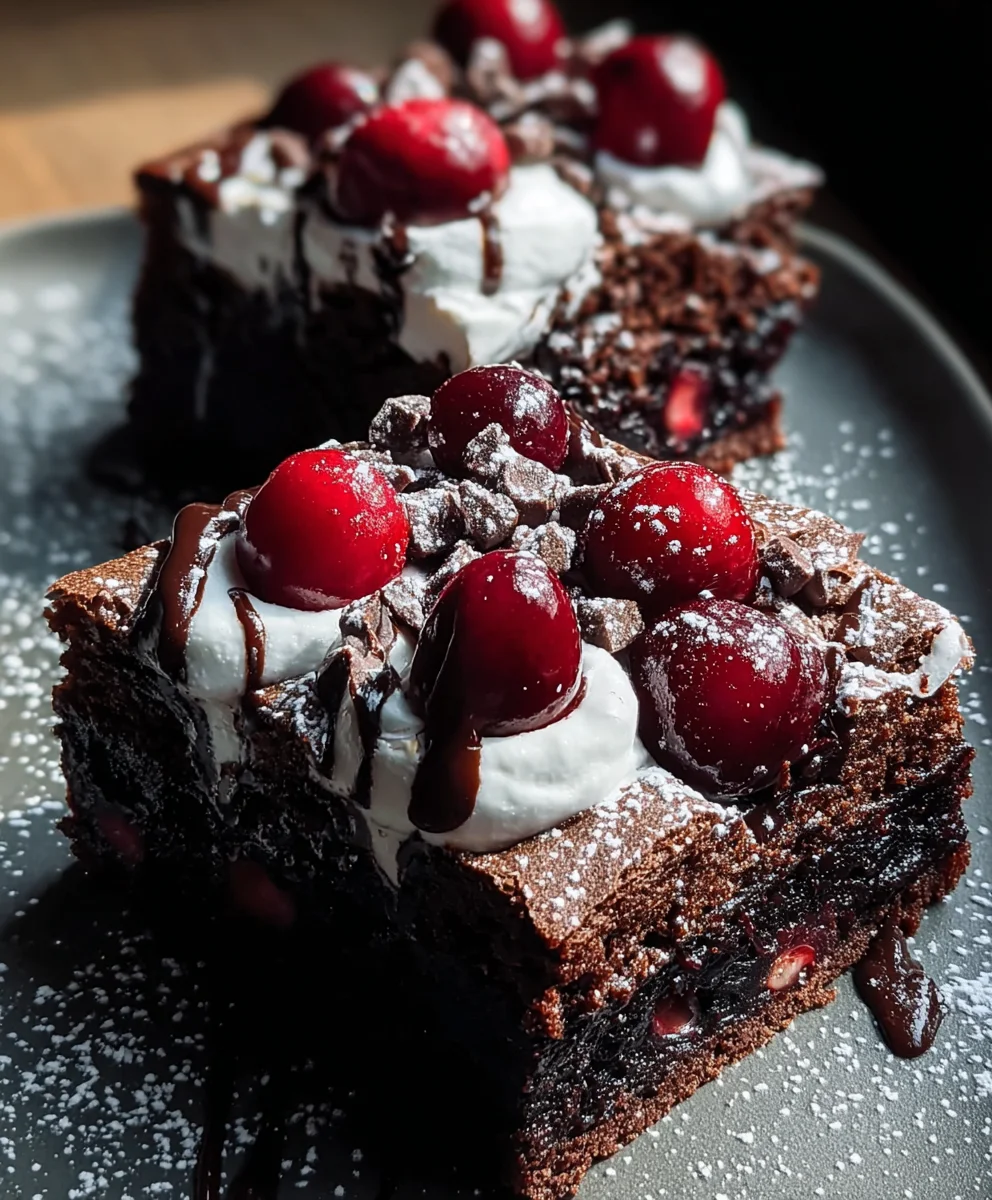 Small Batch Black Forest Brownies