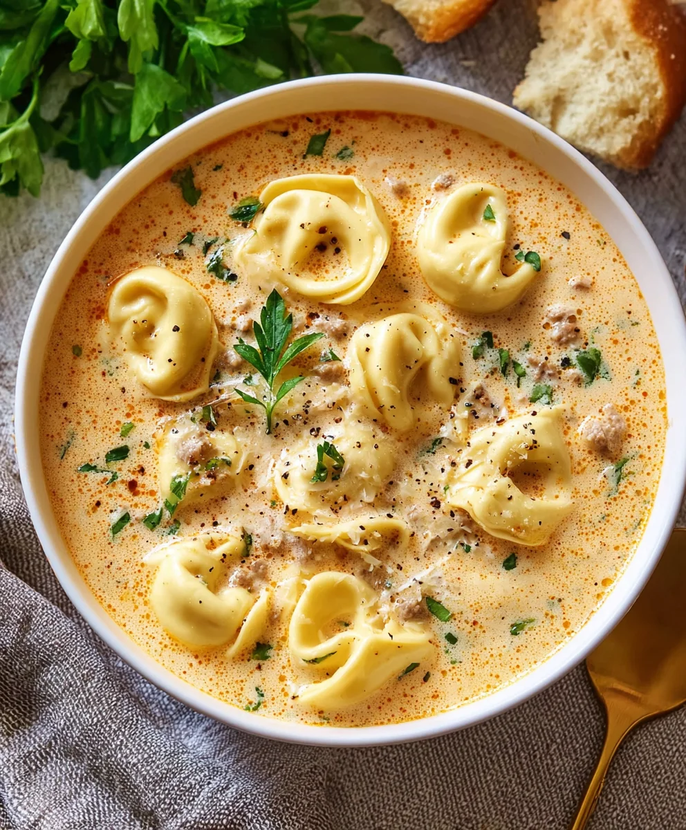 Hearty Creamy Tortellini Soup – Perfect Comfort Food!