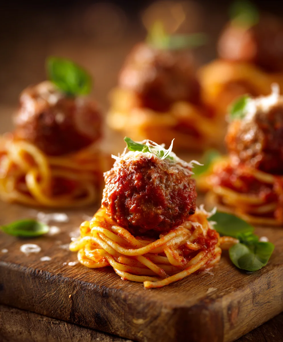 Delightful Mini Spaghetti Meatball Appetizers for Parties