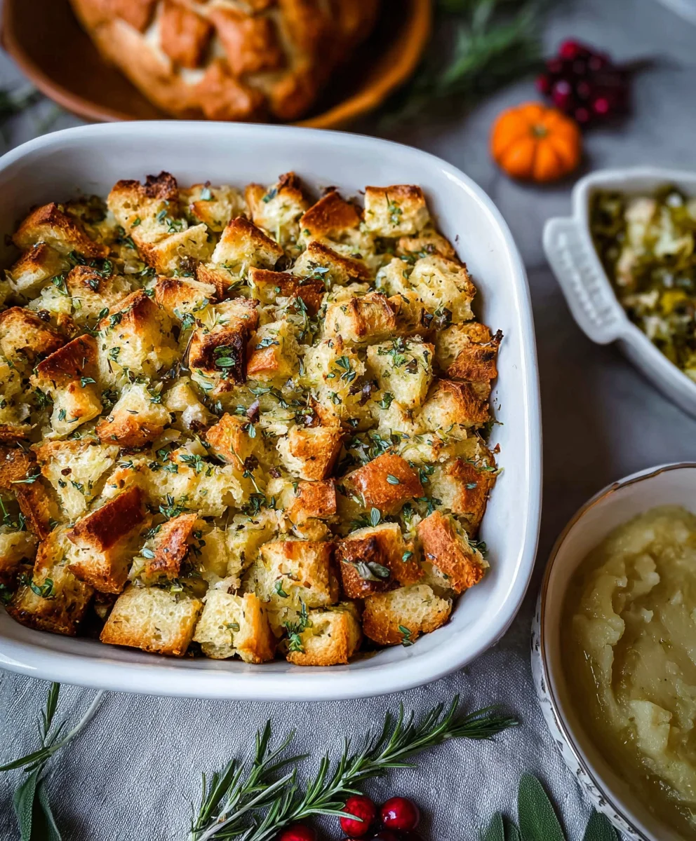 Classic Butter Herb Stuffing: Easy & Flavorful Side Dish