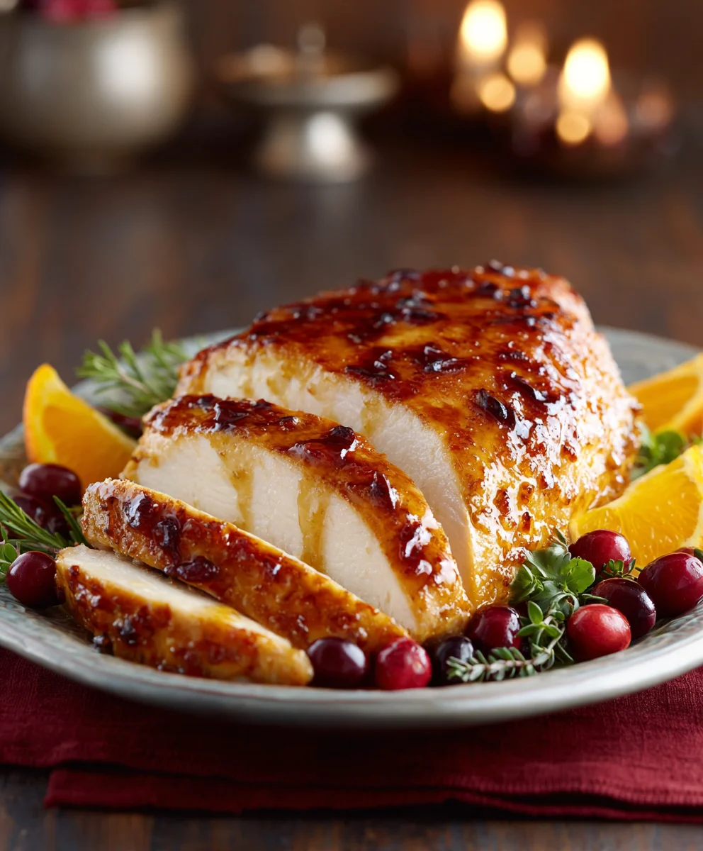 Cranberry Orange Glazed Turkey Breast Recipe: Juicy & Flavorful
