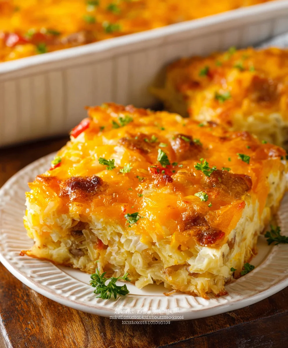 Delicious Hashbrown Breakfast Casserole - Perfect for Brunch!