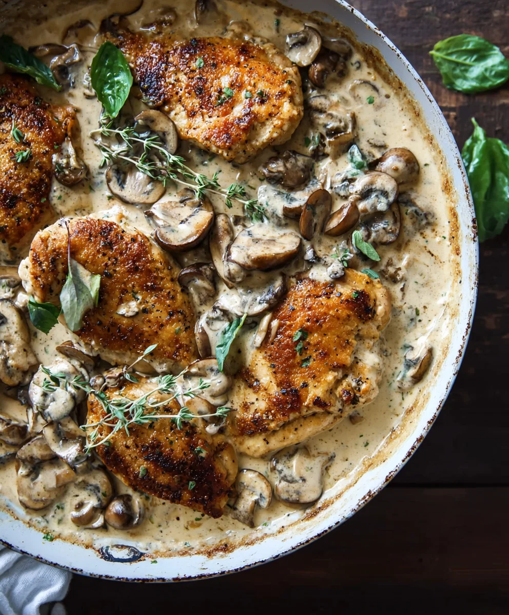 Creamy Mushroom Chicken Recipe - Easy & Delicious!