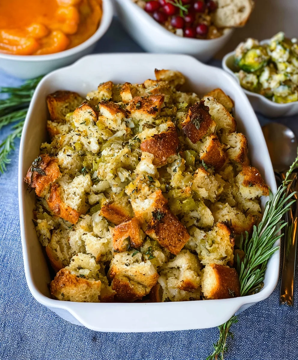 Classic Butter Herb Stuffing: Easy & Flavorful Side Dish