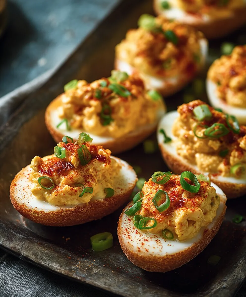 Spicy Bayou Deviled Eggs