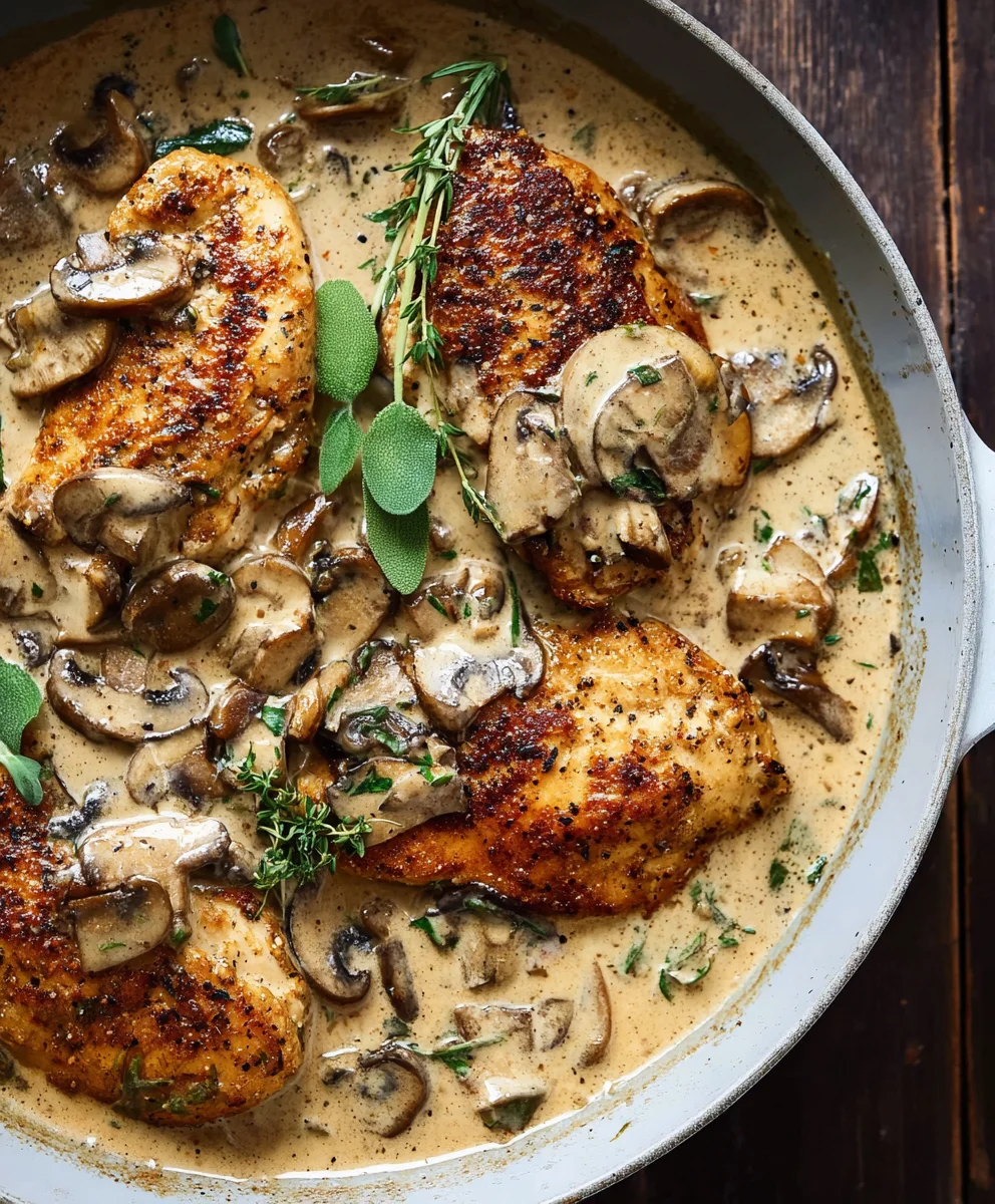 Creamy Mushroom Chicken Recipe - Easy & Delicious!