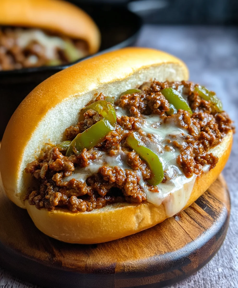 The Best Philly Cheesesteak Sloppy Joes Recipe Ever!