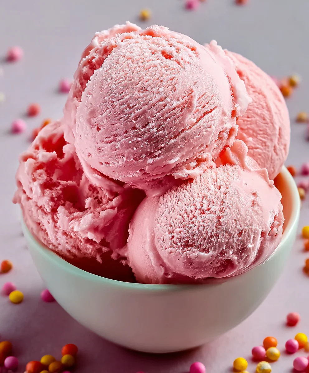 Vibrant Bubblegum Ice Cream: A Taste of Childhood