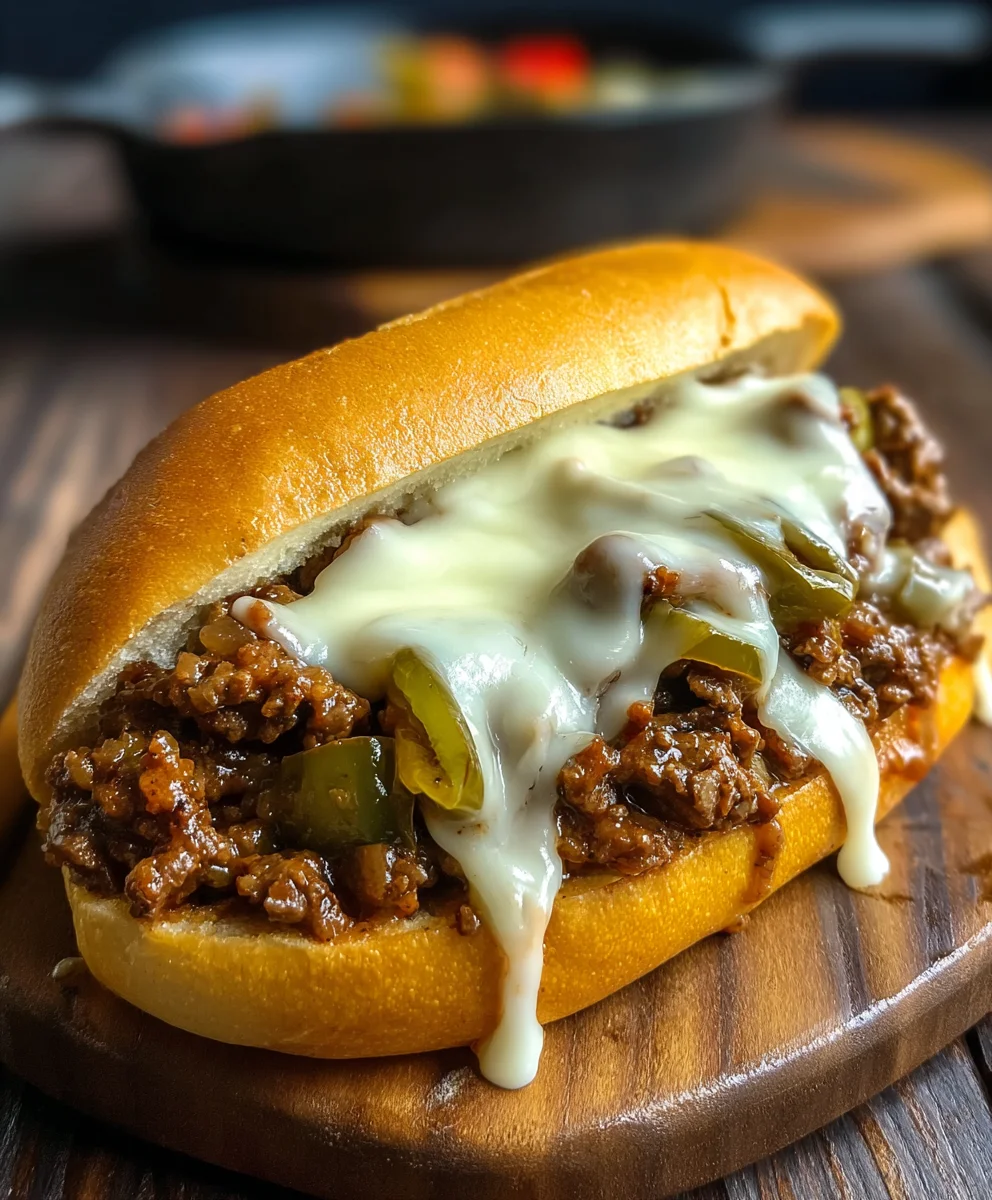 The Best Philly Cheesesteak Sloppy Joes Recipe Ever!