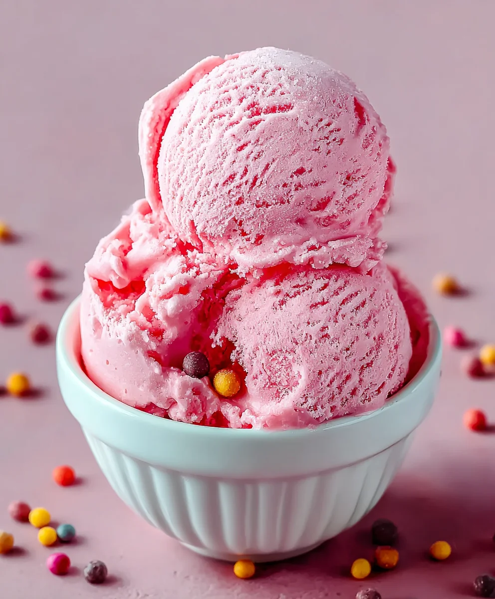 Vibrant Bubblegum Ice Cream: A Taste of Childhood