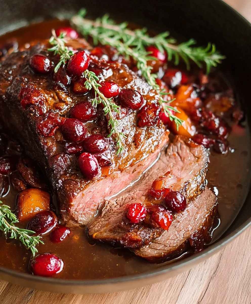 Easy Cranberry Balsamic Roast Beef - A Must-Try Dish!