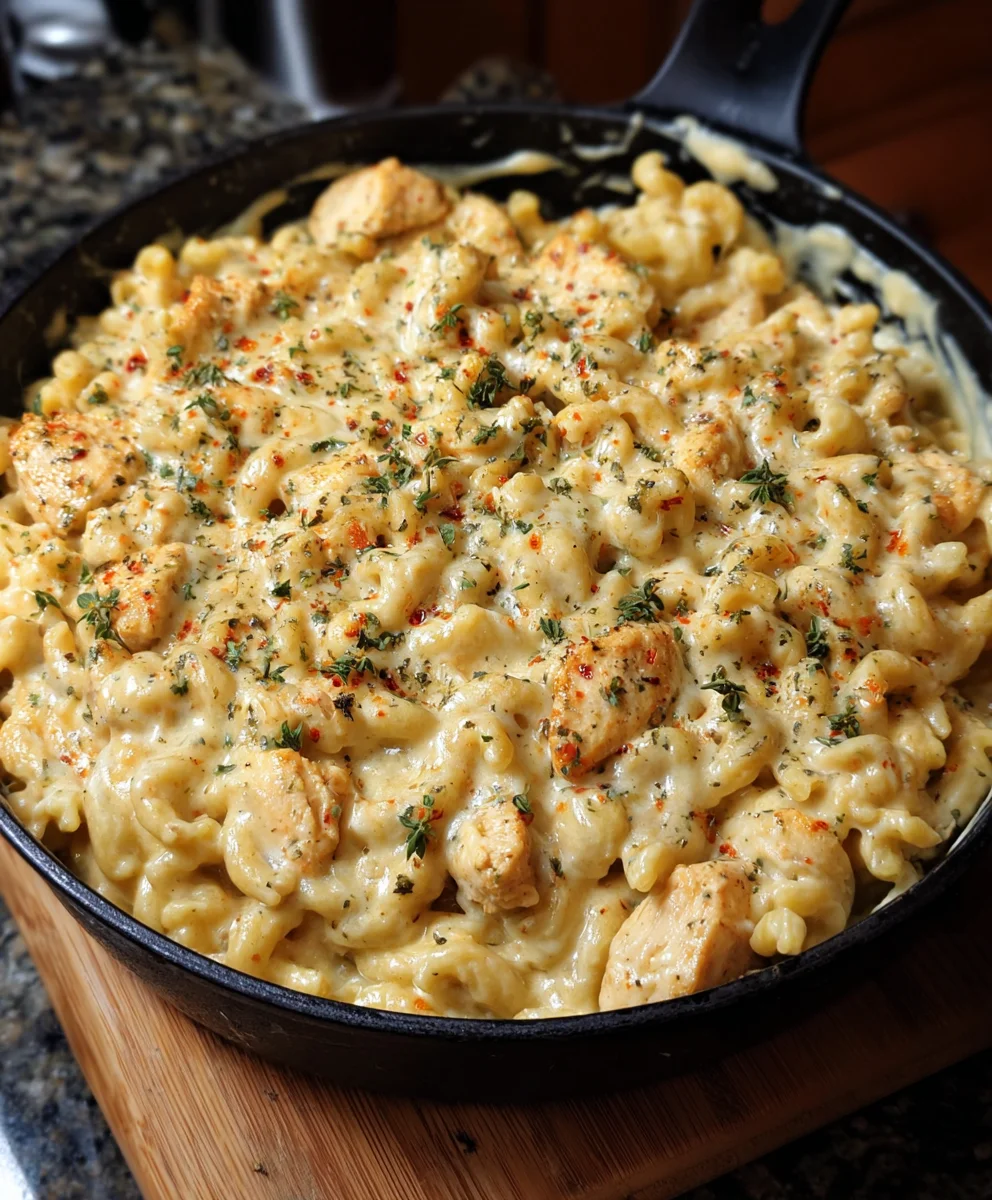 Crave-Worthy Parmesan Garlic Chicken Mac & Cheese Recipe