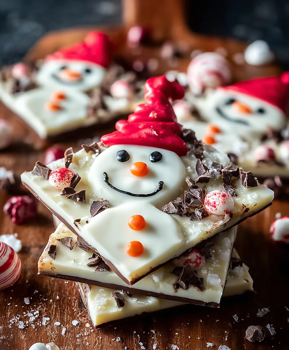 Melted Snowman Bark: Easy & Fun Holiday Treat Recipe!