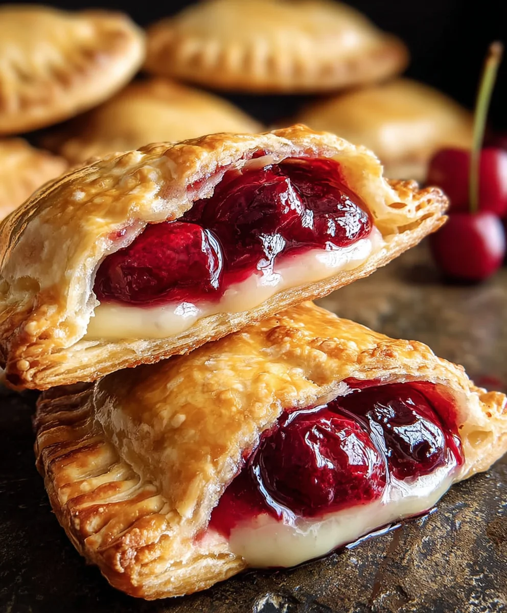 Cherry Cheesecake Hand Pies - Easy Cherry Delight