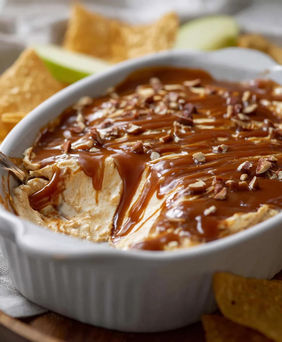Caramel Apple Cheesecake Dip Recipe-Easy Sweet Treat