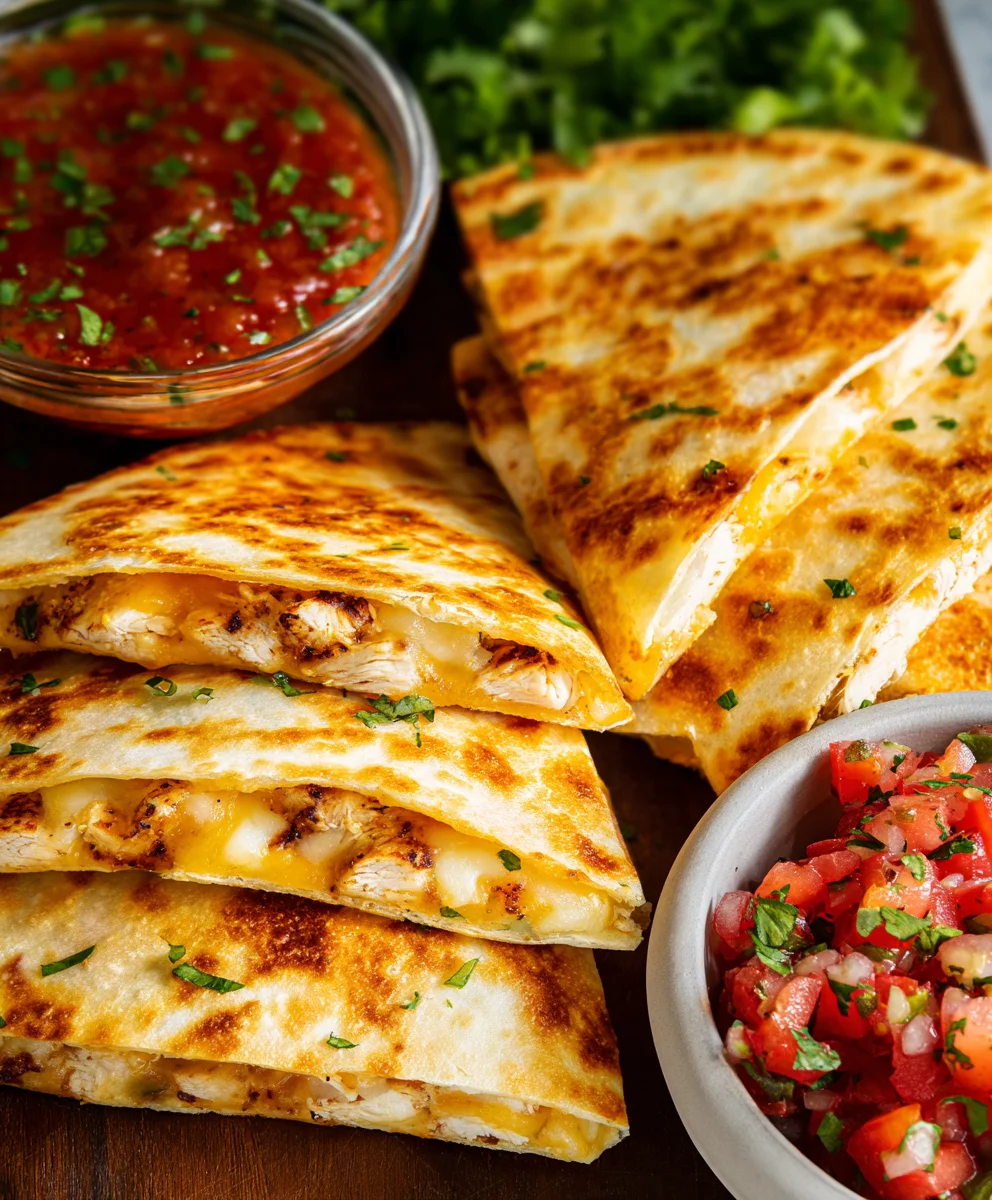 Quick & Easy Mini Chicken Quesadillas Recipe