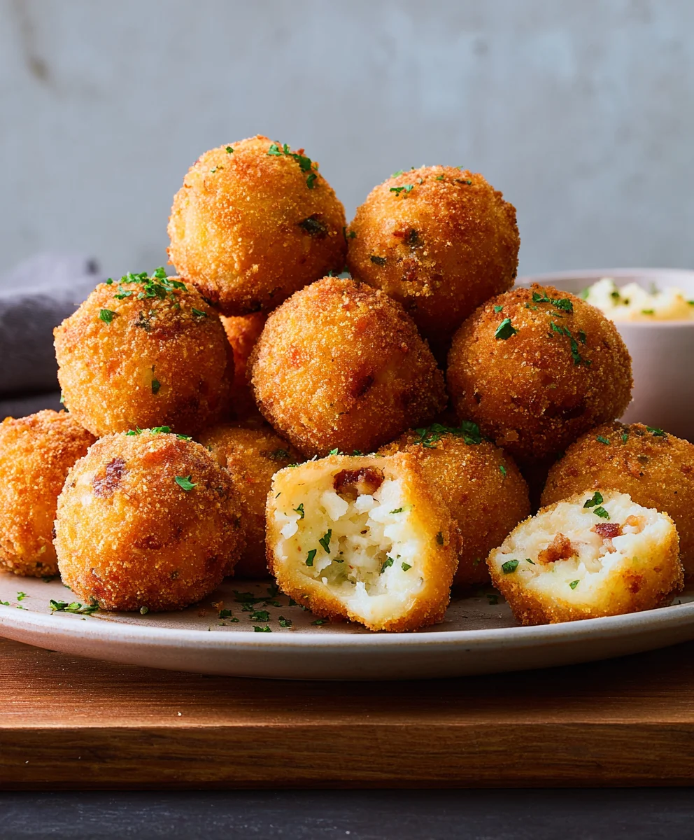 Crispy Fried Mashed Potato Balls-Easy Appetizer