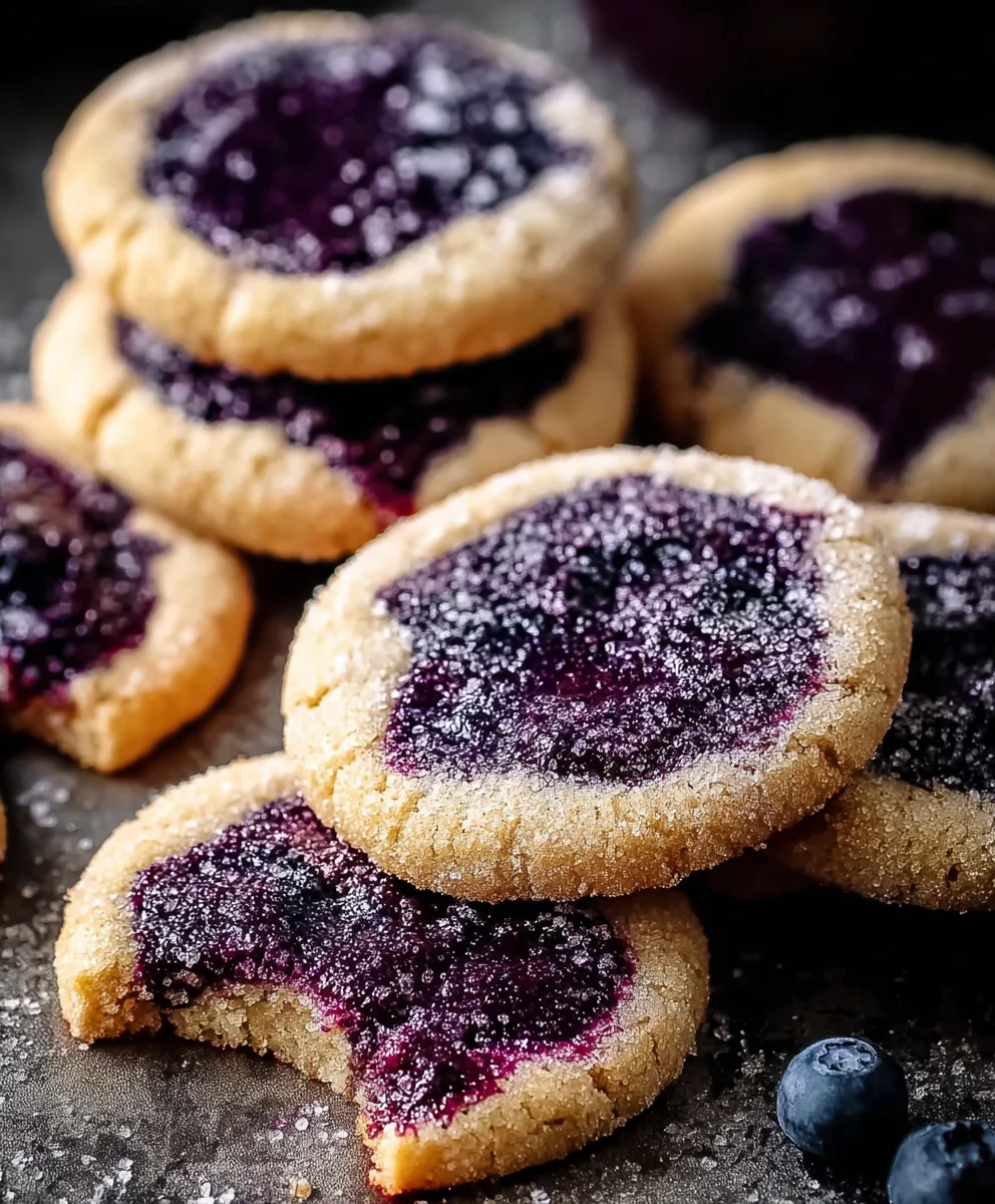 Easy Blueberry Jam Cookies | Irresistible Homemade Dessert