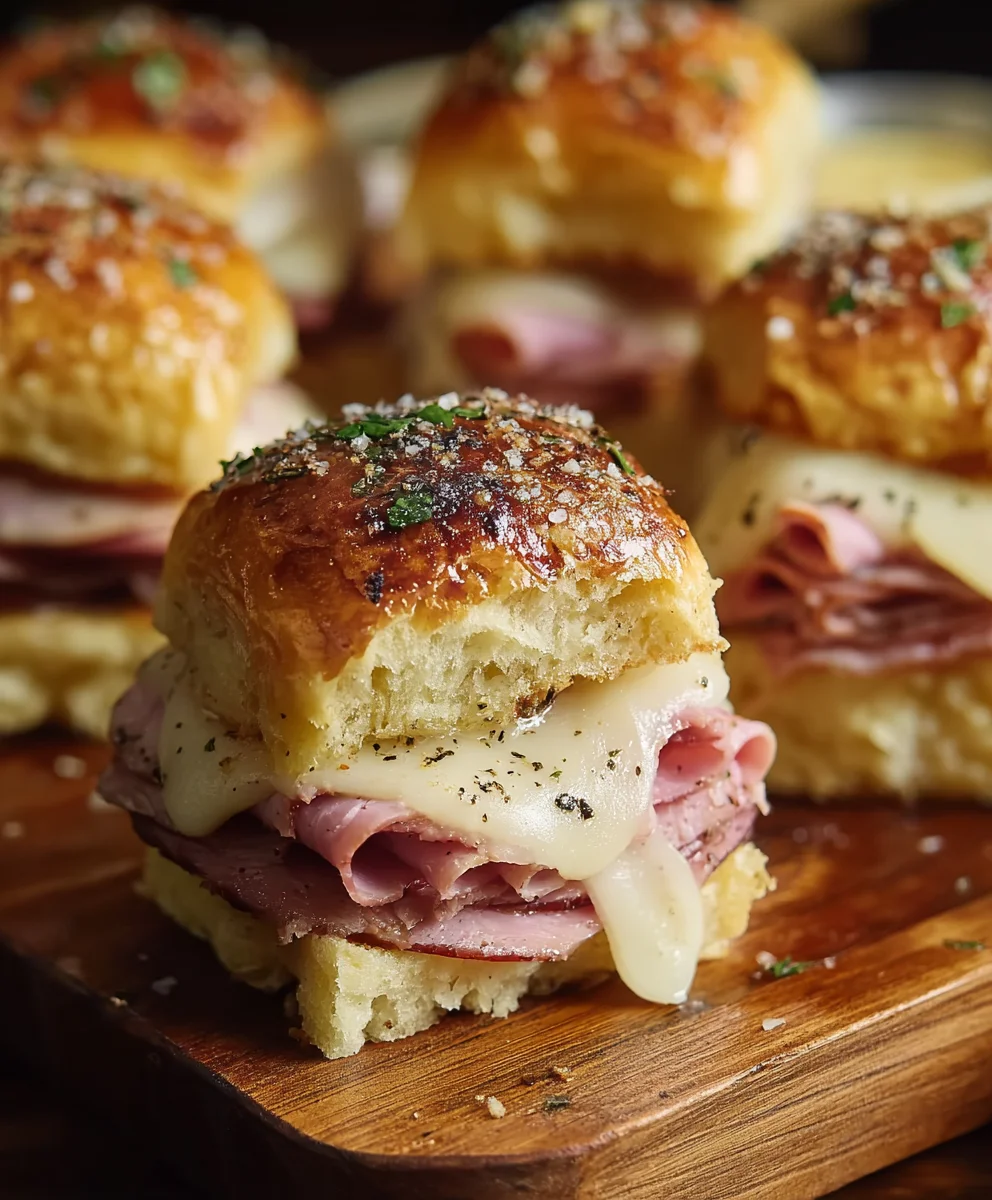 Beef Ham Swiss Sliders - Easy Appetizer Recipe