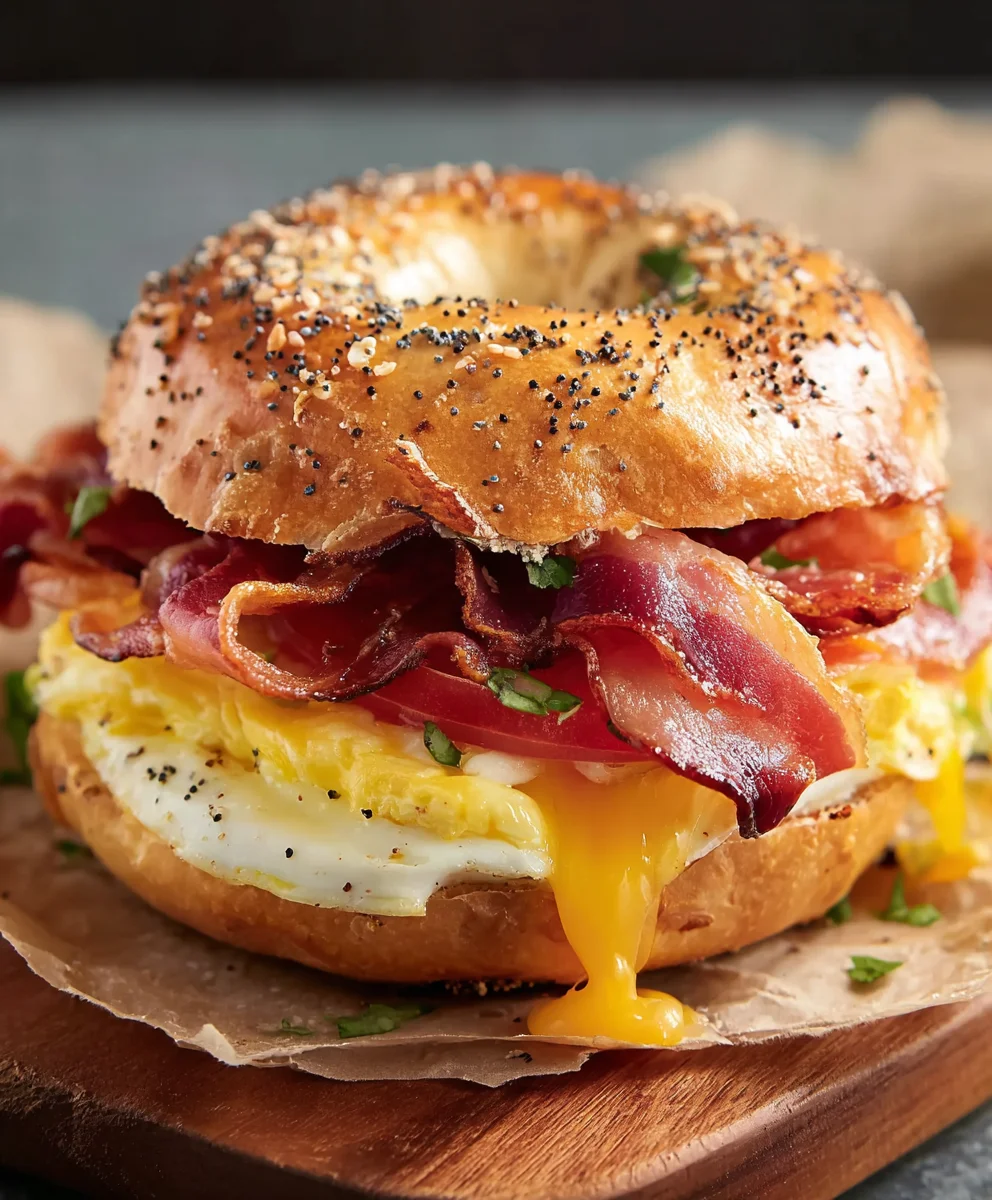 Delicious Breakfast Bagel Sandwich – Quick & Flavorful!